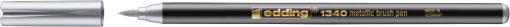 Brush flomasteri E-1340, 1-6 mm metalik srebrna Edding