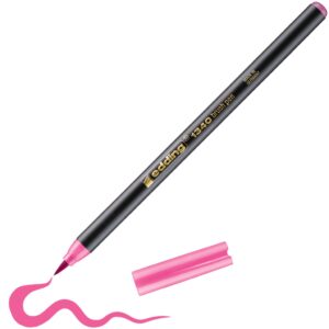 Brush flomasteri E-1340, 1-3 mm roze Edding
