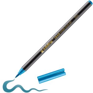 Brush flomasteri E-1340, 1-6 mm metalik plava Edding