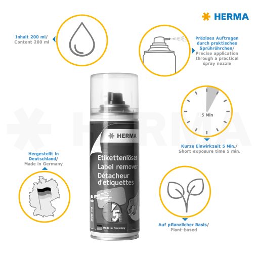 Skidač etiketa Label remover 200ml, Herma - Image 2