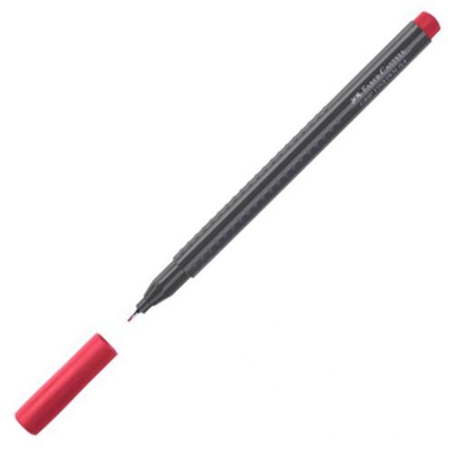 Flomaster Liner GRIP FINEPEN KARMIN RED 151626 0,4mm, Faber-Castell
