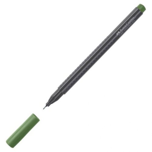Flomaster Liner GRIP FINEPEN MASLINASTO ZELENI 151667 0,4mm, Faber-Castell