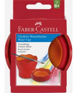 Čaša za likovno CLIC&GO 181517 CRVENA, Faber-Castell