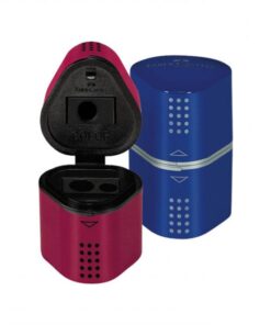 Zarezač sa kutijom 3u1 GRIP 183801 CRVENI-PLAVI, Faber-Castell