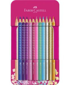 Drvene bojice u metalnoj kutiji 1/12 GRIP SPARKLE 201737, Faber-Castell