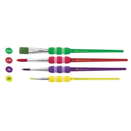 Četkice SOFT GRIP SET PASTEL 1/4, Faber-Castell - Image 2