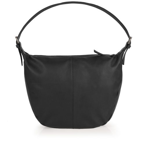 Torba na rame ženska kožna 38x28x8 cm Dharma crna Gabol