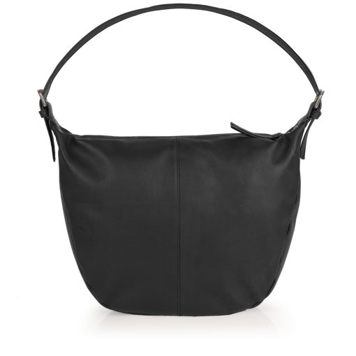 Torba na rame ženska kožna 38x28x8 cm Dharma crna Gabol