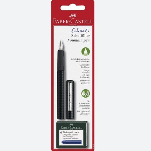 Naliv pero POLYBLISTER+PATRONE 149809 CRNO, Faber-Castell