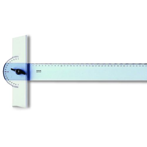T lenjir PVC za tehničko crtanje sa pomičnom glavom 80cm 32180, Arda