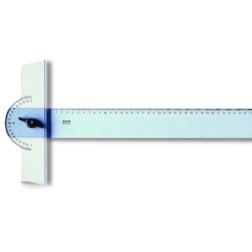 T lenjir PVC za tehničko crtanje sa pomičnom glavom 80cm 32180, Arda