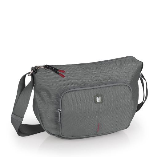 Torba na rame ženska 30x20x9 cm Central siva Gabol