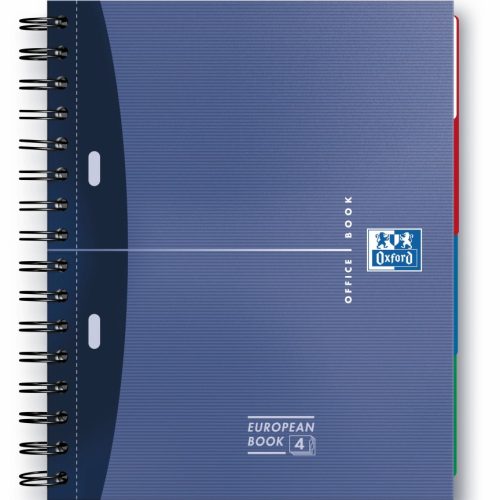 Sveska Oxford Office Essentials Europeanbook A4+ kvadratići, 4 Subject