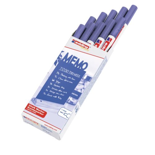 Marker za staklo CHALK MARKER E-4085 1-2mm metalik ljubičasta Edding