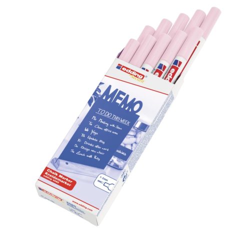Marker za staklo CHALK MARKER E-4085 1-2mm pastel roze Edding