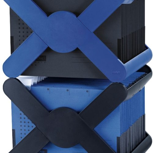 Stalak za viseće fascikle X-Cross plava Han