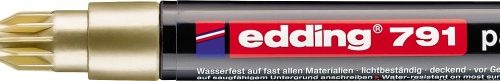 Paint marker E-791 1-2mm zlatna Edding