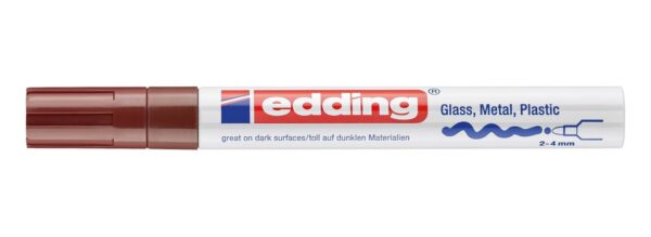 Paint marker E-750 2-4mm braon Edding