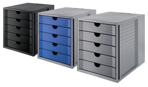 Police za dokumentaciju sa fiokama SYSTEM BOX, 5 fioke