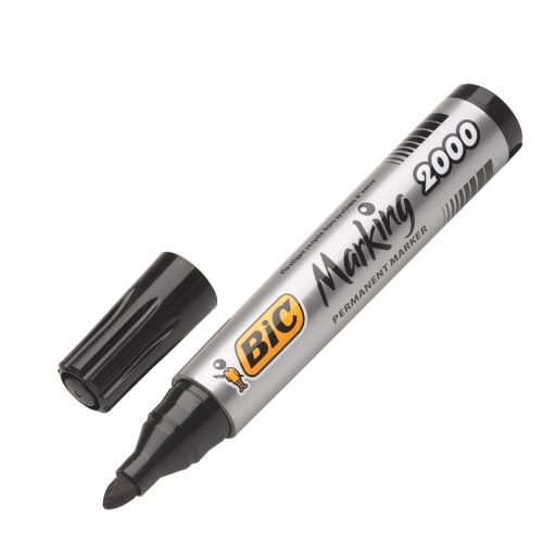 Permanentni marker CRNI okrugli vrh 2000, Bic
