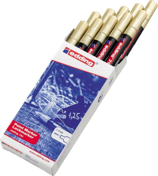 Paint marker E-791 1-2mm zlatna Edding