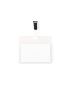 Bedž za ID kartice PVC, 82,5x103mm, sa štipaljkom 1/25 transparent Tarifold