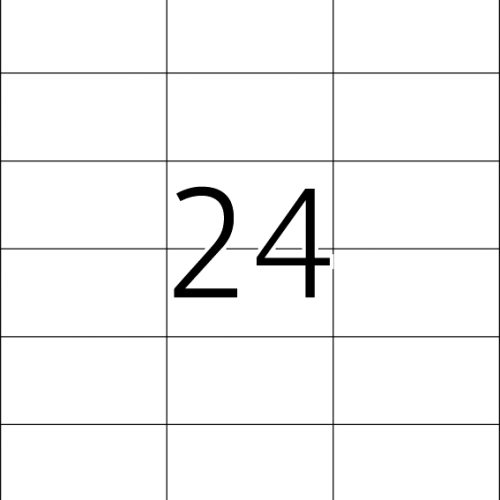 Etikete nepoderive 70x37,4 A4/24 1/25 bela