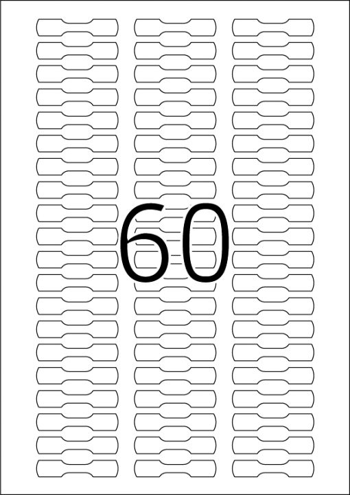 Etikete prsten 10x49 A4/60 1/1500 bela Herma