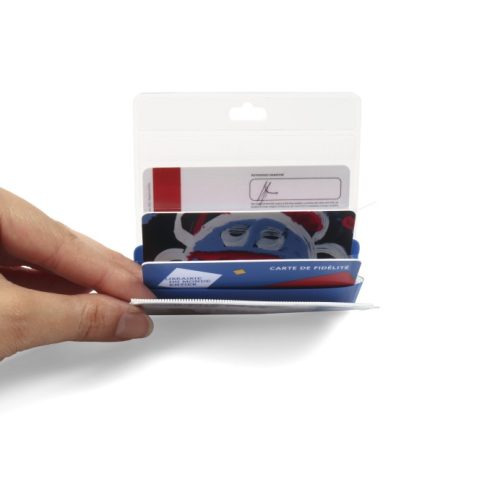 Multibadge holder za 4 ID kartice - 93x94 mm 1/10 plava Tarifold