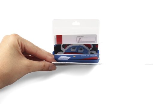 Multibadge holder za 4 ID kartice - 93x94 mm 1/10 plava Tarifold