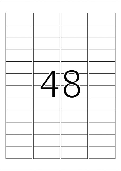 Outdoor etikete 45,72x21,16 A4 1/10 bela Herma