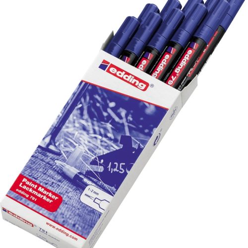 Paint marker E-791 1-2mm plava Edding