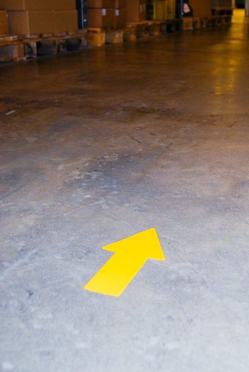 Simboli za podno obeležavanje "strelica" 1/10 žuta Tarifold