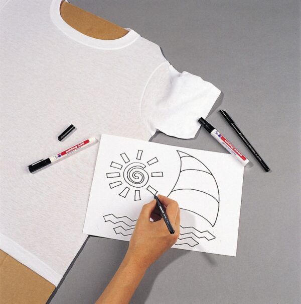 Vodootporni marker T-SHIRT E-4500 2-3mm tamno plava Edding