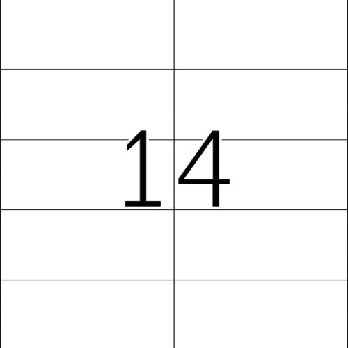Etikete 105x42 A4/14 1/25 removable