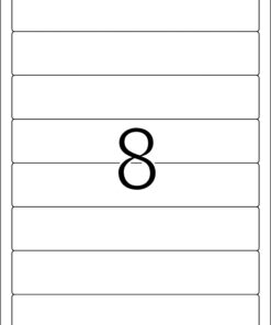Etikete 192X34, za uski registrator A4/8 1/100 bel Herma