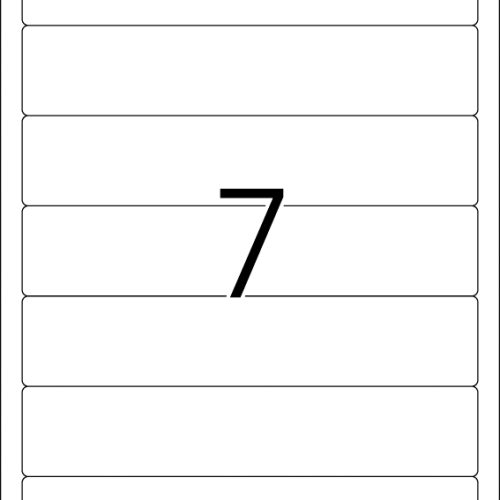 Etikete 192x38, za uski registrator A4/7 1/100 bel Herma