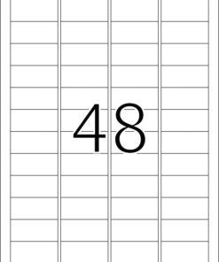 Etikete 45,7X21,2 A4/48 1/25 srebrna Herma