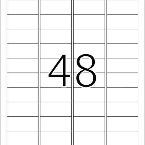 Etikete 45,7X21,2 A4/48 1/25 srebrna Herma