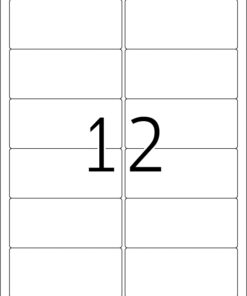 Etikete 96X42,3 A4/12 1/25 removable