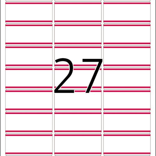 ID etikete 63X29, crveni okvir A4/27 1/25