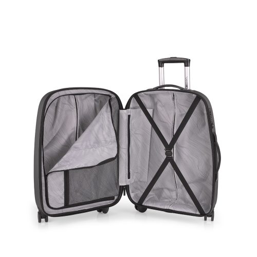 Kofer srednji PROŠIRIVI 48x67x27/30,5 cm  ABS 70/79l-3,8 kg Paradise XP siva Gabol