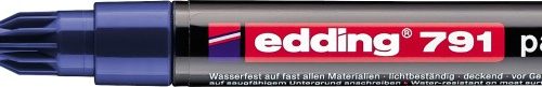 Paint marker E-791 1-2mm plava Edding