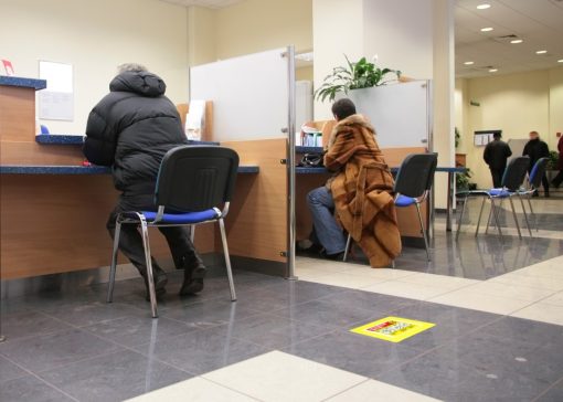 Samolepljivi zatvoreni podni ram A4 1/10 žuta Tarifold
