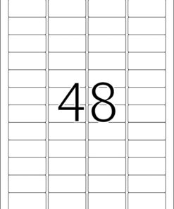 Sigurnosne etikete 45,7x21 A4/48 1/25 bela Herma