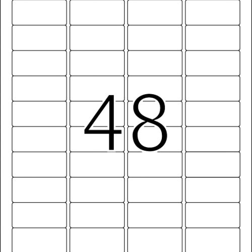 Sigurnosne etikete 45,7x21 A4/48 1/25 bela Herma