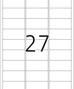 Sigurnosne etikete  63x29 A4/27 1/25 bela Herma