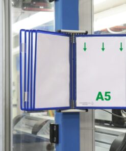 Stalak zidni čelični prazan, za 10 ramova A5 Tarifold, sa zatvaračima
