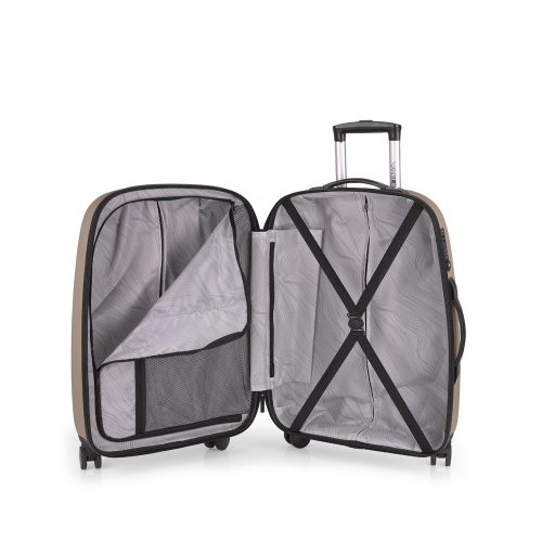 Kofer srednji PROŠIRIVI 48x67x27/30,5 cm  ABS 70/79l-3,8 kg Paradise XP krem Gabol