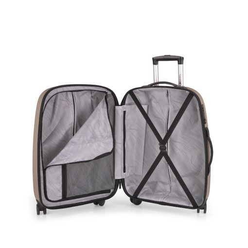 Kofer srednji PROŠIRIVI 48x67x27/30,5 cm  ABS 70/79l-3,8 kg Paradise XP krem Gabol